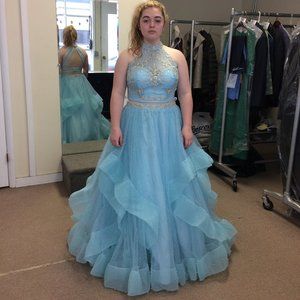 Alyce Paris Aqua Prom Dress (Style No. 60406)